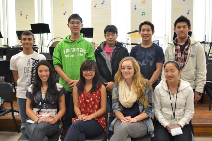 Top, left to right: Christian Macias, Daniel Park, Joseph Park, Gene Han, Daniel Pak

Bottom, left to right: Emily Dubon, Jennie DeCastro, Johanna Bekas, Yeain Kim

