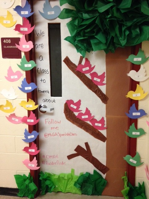 Raider Pride Shines Through DMAE Door: Door Decorating Contest A Hit