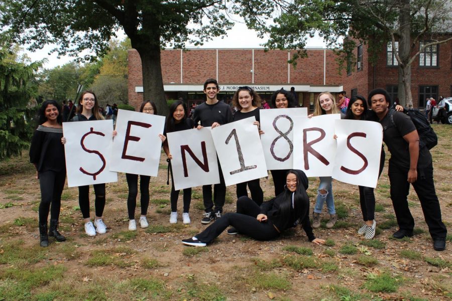 Seniors enjoying their last pep rally