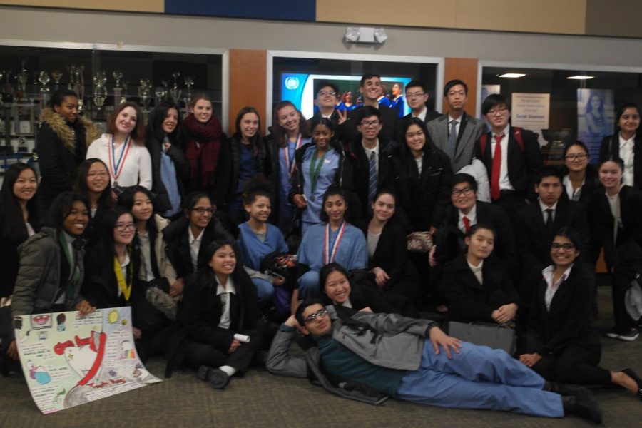 DMAE HOSA members pose after a successful regional competition