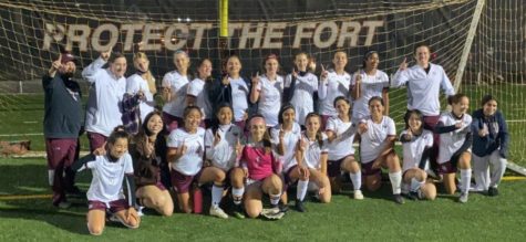 Girls Soccer Team Champs of the Big North American Division